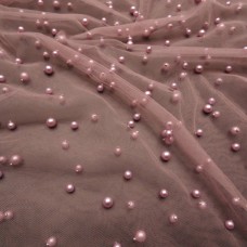 Ткань Сетка с жемчугом (фрезовый)